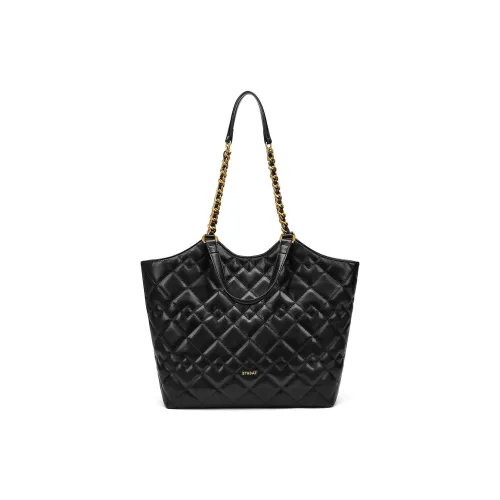 ST SAT Сумка через плечо из синтетической кожи стандартная женская черная