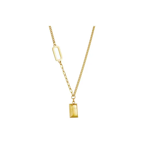 NATURALLYJOJO Титановые стальные ожерелья женские золотые