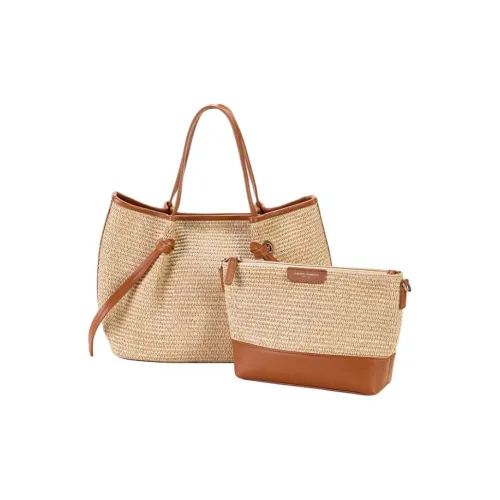 CAMPO MARZIO Хлопок Сумка Большая Женская Светло-Коричневая