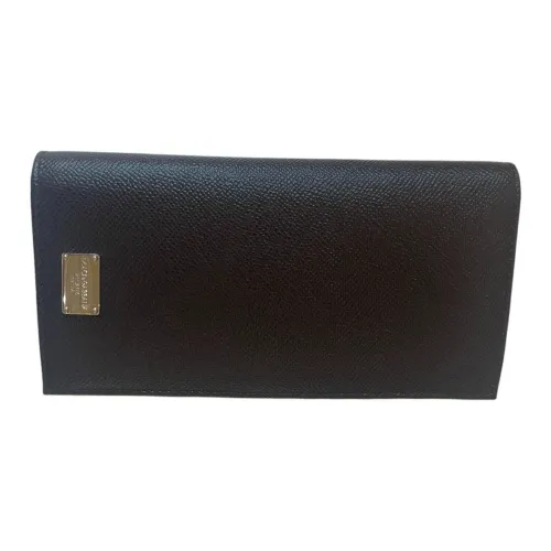 Dolce Gabbana Кошелек из коровьей кожи Унисекс Коричневый