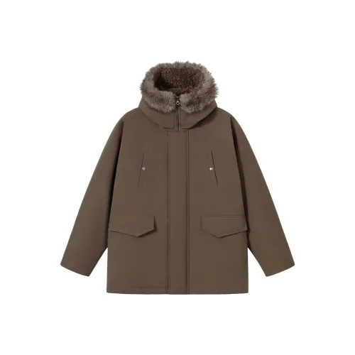 PSO Brand Холодный чайный коричневый унисекс пуховики