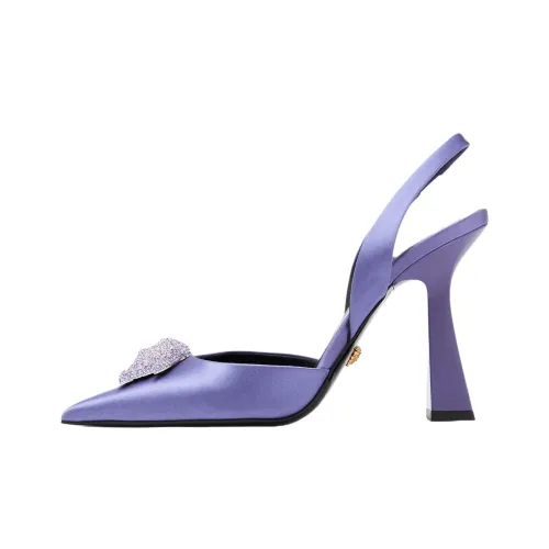 VERSACE La Medusa Узкий каблук Высокие каблуки 10,5 см Женские Фиолетовый