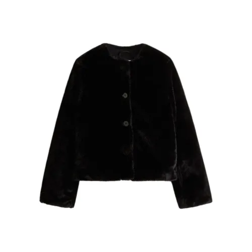 H M Черные Женские Бархатные Куртки