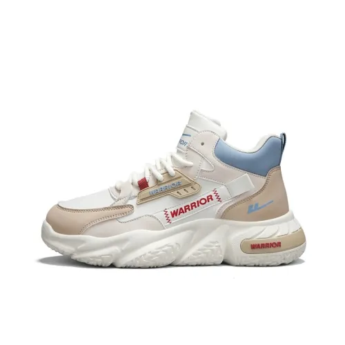 Warrior Толстая подошва Высокие кеды Бежевый хаки Светло-синий Мужской