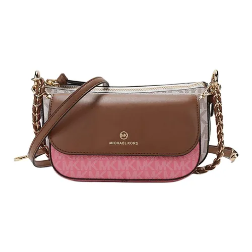 MICHAEL KORS MICHAEL KORS Handbag Collection Jet Set Charm Цепочка Сумка Сумка через плечо Средняя Женская Коричневый Розовый Белый