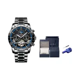 Чёрный корпус с чёрным циферблатом [Премиум индивидуальная коробка + сумка для покупок]