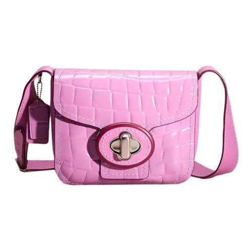 COACH Drifter Тисненая Лакированная Кожа Сумка через плечо Сумка на плечо Женская Прусский Красный