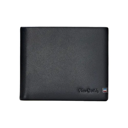 PIERRE CARDIN Натуральная кожа Pure Коровья кожа Мужской кошелек Мужской Черный