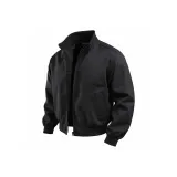 Чёрный хлопковый пуховик [утолщённый и утеплённый]