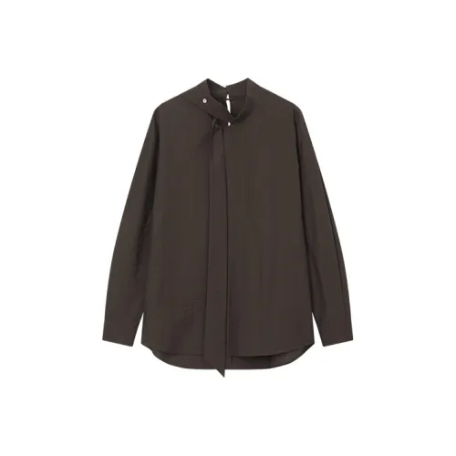 THE SEA LIFE Темная бабочка коричневый женские рубашки