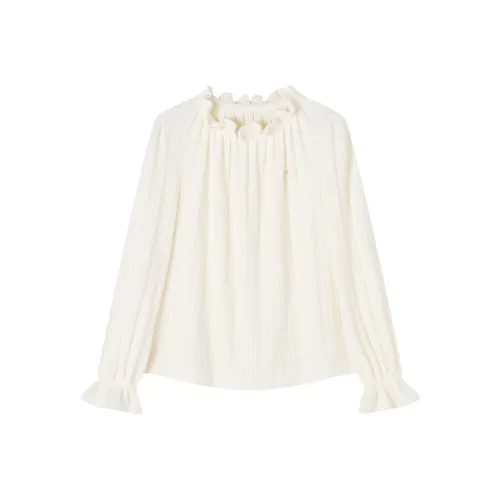 XIANGYING Цапельно-белый Женский Трикотаж