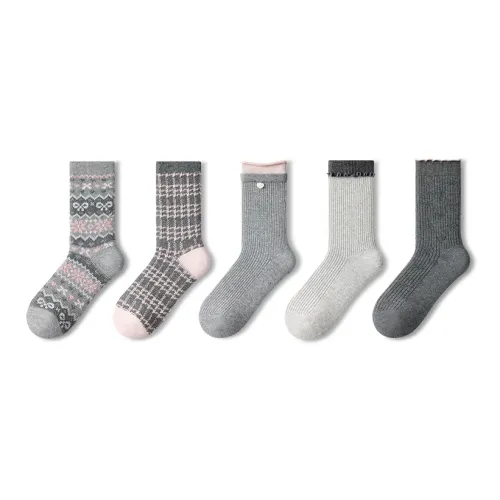 PRIMEET Носки Crew Женские упаковка из 5 пар