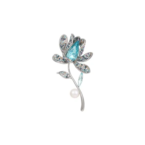 Фиолетовый Пресноводный Жемчуг Броши Унисекс