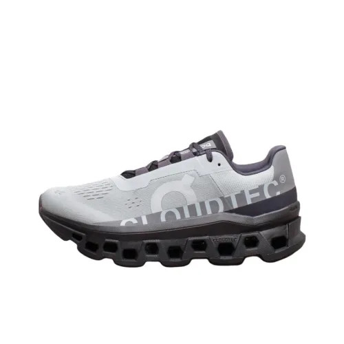 On Cloudmonster Slip-resistant и дышащий низкий топ повседневная беговая обувь мужская циановая