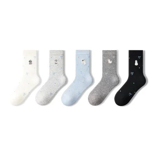 PRIMEET Носки Crew Женские упаковка из 5 пар