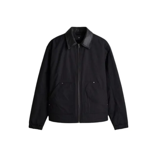 H M Темно-синий Мужской Пуховик