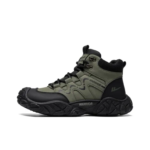 Warrior Альпинистские и туристические ботинки High Top Зеленый Черный Мужской