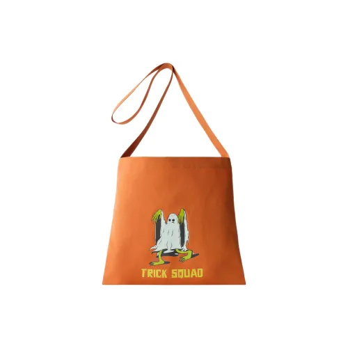 ZARA Хлопок Плечо Сумка Стандартная Унисекс Оранжевая