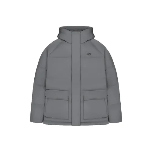 New Balance Темно-серый Мужской Пуховик