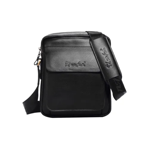 ZUNFAN Сумка через плечо из натуральной коровьей кожи обычная мужская