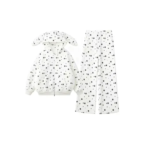 QIAOYUN Белый Женский Пижамный Комплект