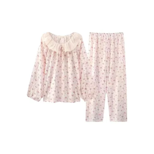 WANANNI Pink Women's Pajama Sets