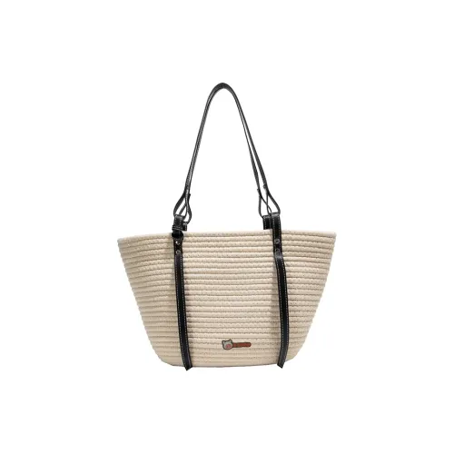 Banner The Piggy Вязаные ткани Нить Плечевая сумка Стандартная Женская Многоцветная