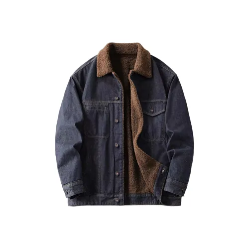 CAT'S PAW Синий Флис с подкладкой Унисекс Куртки