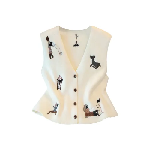 Cypress House Бежевые Женские Жилеты