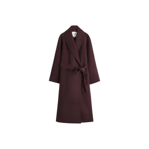 COS Бургунди Женское Пальто