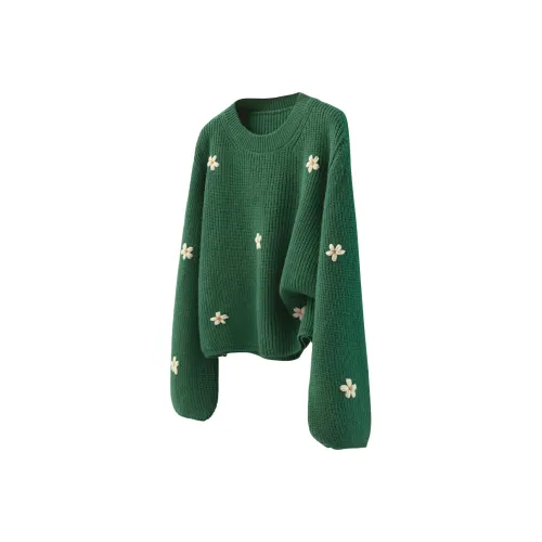 SIBAISHE Зеленые Женские Свитера