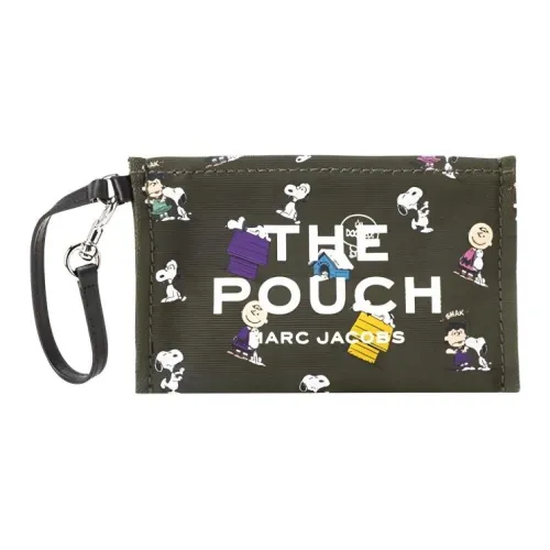 MARC JACOBS Canvas Bag Clutch Small Unisex Green MARC JACOBS Холщовая сумка клатч маленькая унисекс зеленая