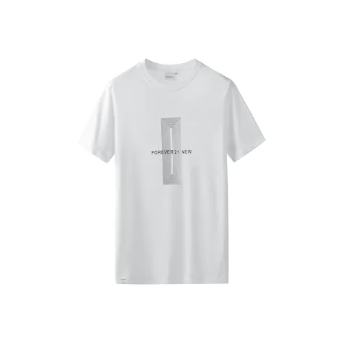 FOREVER 21 Белая Мужская T-рубашка