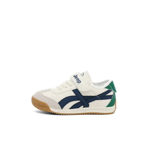 Jeep Endless Run Collection Амортизация и Дышащие Низкие Кроссовки для Скейтбординга Бежевые Темно-Синие Детские