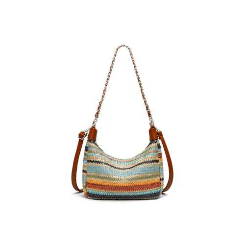 VINEY Ткань Сумка через плечо Сумка на плечо Стандартная Женская Многоцветная