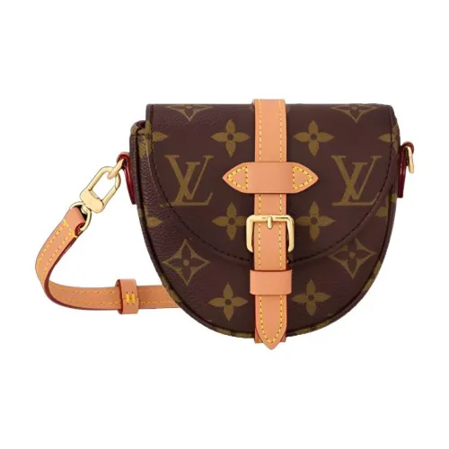 LOUIS VUITTON Холст с кожей Маленькие звезды-близнецы Сумка из холста Седло Сумка Сумка через плечо Мини Женская