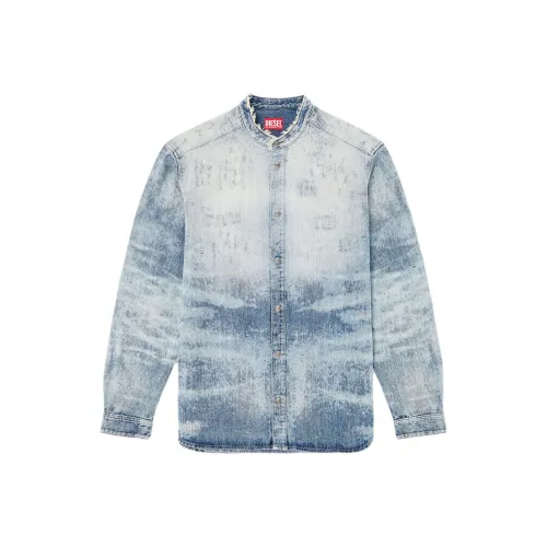 DIESEL Светло-синие Мужские Рубашки