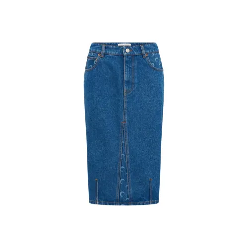 Marine Serre FW25 Denim Long Skirt Women's