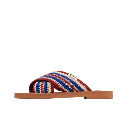 Chloe Woody Слипоны Женские Blue