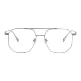 Стерлинговая серебряная оправа с 0-градусной защитой от синего света, линзы из смолы