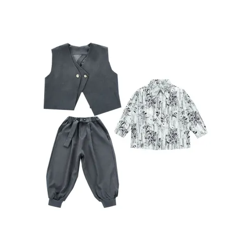 Zomuros Жилет + Рубашка + Брюки Kids Повседневная Спортивная Одежда