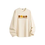 [100% чесаный хлопок] Светлый бежевый (Mb Simplified Smile Центральный логотип)