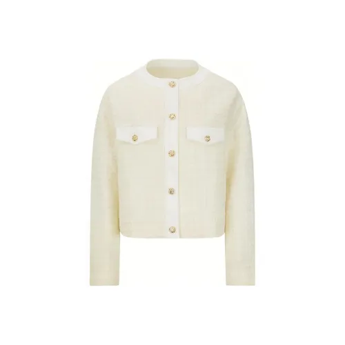 EVISU Белый Женский Короткий Пальто