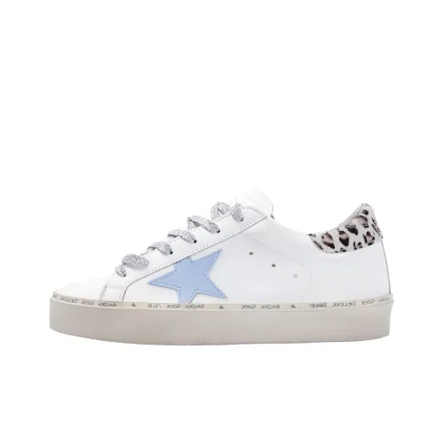 Golden Goose Hi Star Low Топ Кроссовки для скейтбординга Женские Белые Синие
