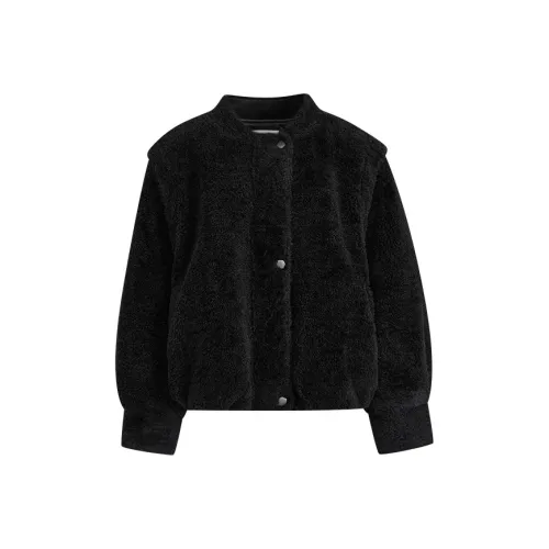 KUOSE Черное Женское Короткое Пальто