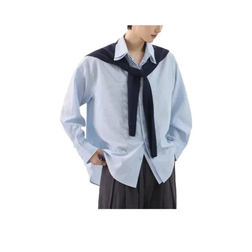 THINGYLAB Blue Men's Shirts THINGYLAB Синий Мужские Рубашки