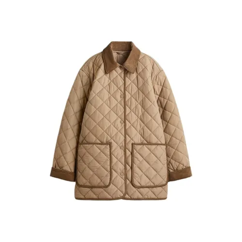 H M Бежевый Женские пуховики