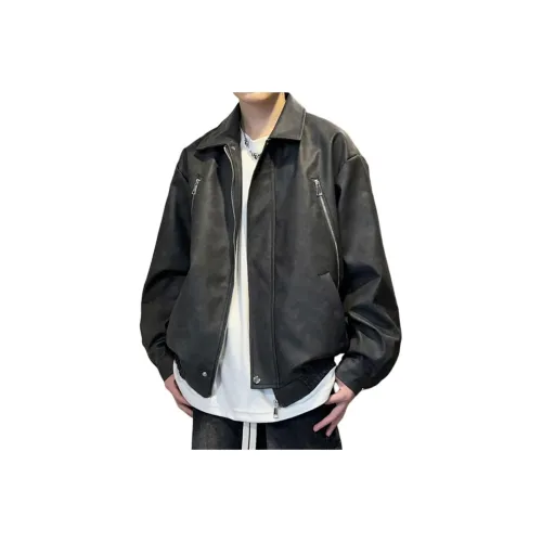 XUBAIHUO Унисекс Кожаные куртки