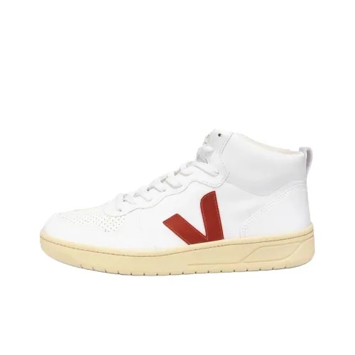VEJA V 15 High Топ Скейтборд Кроссовки Унисекс Белый