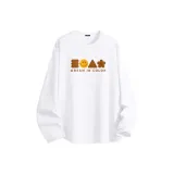 [100% чесаный хлопок] Белый (Mb Simplified Smile Центральный логотип)